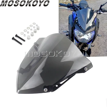 Motociklo Priekinio Lauktuvės prekinis, galinis Stiklo Už Yamaha FZ-07 MT-07 FZ07 MT07 2018 2019 2020 Dūmų Priekinio stiklo Apsaugos Dangtelis