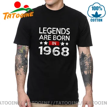 Tatooine Senovinių Legendų yra Gimęs 1968 m., T marškiniai vyrams Retro Legendinis 1968 M. Gimimo Metai T-shirt Tėvo Diena 52th Gimtadienio Marškinėlius