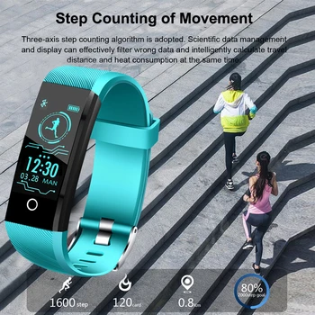 LIGE 2019 Naujas Smart sveikatos Žiūrėti Vyrų, Moterų Fitneso tracker Širdies ritmas, Kraujo Spaudimo monitorius Pedometer Vandeniui Smart apyrankė