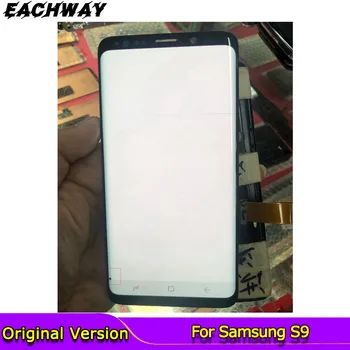 Taškų Linija, AMOLED Ekranas Samsung Galaxy S8 S8+ G950A G950U G950F S8 Plius G955 G955F LCD S9 Ekranas Jutiklinis Ekranas skaitmeninis keitiklis