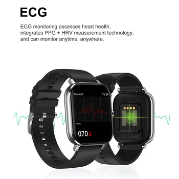 Nauji DT35 Smart Žiūrėti 2020 EKG PPG PPG+HRV Matavimo Technologija 
