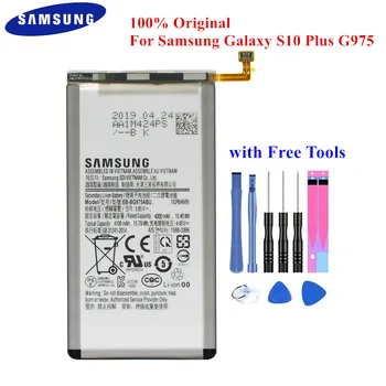 Originalus Baterijos EB-BG975ABU Samsung Galaxy S10 Plius S10+ SM-G975F/DS SM-G975U G975W G9750 4000/4100mAh Originali 