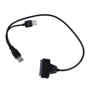 USB 2.0 prie SATA Serial ATA 15+7 22P Adapterio Kabelis, Skirtas 2.5