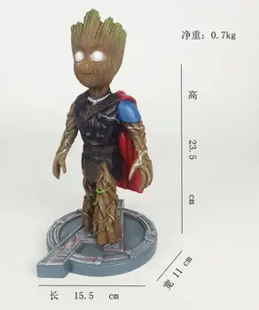 Stebuklas Globėjai Galaxy Keršytojas Treeman Kaip Thor Deadpool Kapitonas Amerikos Hulk Nuodai Paveikslas Modelis, Žaislai