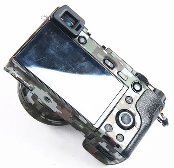 Fotoaparato korpuso Dangtelį apsauginės Plėvelės Kit For Sony A6000 A6100 A6300 A6400 A6500 A6600 su 16-50 Anti-Scratch Lipdukas kamufliažas