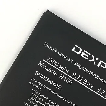 Originalus NAUJAS DEXP Ixion B160 2500mAh mobiliųjų Telefonų Naujausias Gamybos Aukštos Kokybės Baterija + Sekimo Numerį