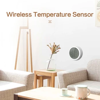 ZigBee Smart Temperatūros ir Drėgmės Jutiklis LCD Ekranas, Darbas Su TuYa ZigBee Baterija Apsaugos Signalizacijos Alexa Smart Hom