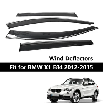 1Set BMW X1 E84 2013 2012 Automobilio Šoninių Langų Vėjo Deflektoriai Tonuoti Skydeliai nuo Saulės Auto Stiklas Priedai