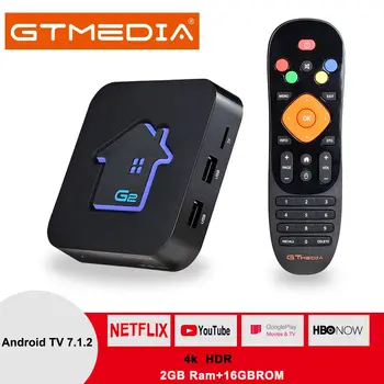 Originalus GTmedia G2 Smart TV Box 4K HD Android 7.1 Ultra HD 2G 16G WIFI, Set Top Box, 4 Media Grotuvas Su M3U Ispanija Dutc