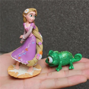 1piece 5cm Žalias Chameleonas Pascal ir princesė pav žaislai