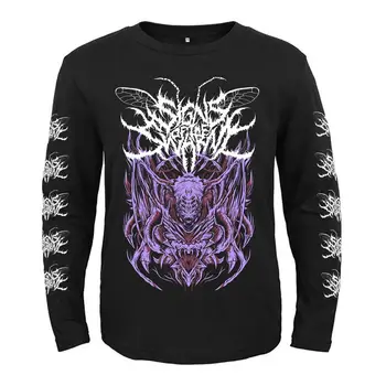 7 dizaino Požymiai Spiečius, Deathcore roko grupė Derliaus Punk rokeris vyrai moterys visiškai ilgomis rankovėmis marškinėliai sunkiųjų metalų juoda tee