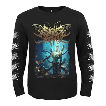 7 dizaino Požymiai Spiečius, Deathcore roko grupė Derliaus Punk rokeris vyrai moterys visiškai ilgomis rankovėmis marškinėliai sunkiųjų metalų juoda tee