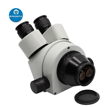 Vienu metu-židinio 7X-45X Trinokulinis Pramonės Kontrolės Zoom Stereo Mikroskopas Galvos Pagrindinis blokas, Mikroskopu WF10X 20mm Okuliaro Lęšio