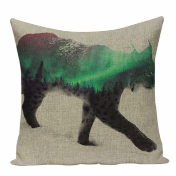Gyvūnų fox pagalvėlės, spalvingą dekoratyvinės pagalvės Dropshipping pagalvėlė padengti arklių asmeninį pagalvėlės namų dekoro pagalvę padengti