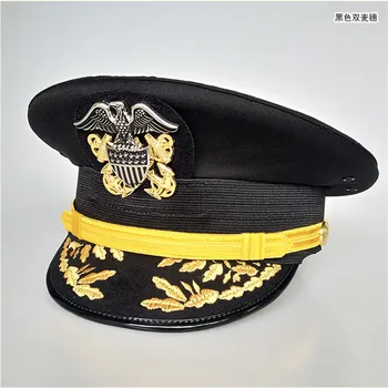 Amerikiečių Armijos Karininkas, Kepurės Snapeliu Kilnus JAV karinio jūrų Laivyno Cosplay Balta Karinės Erelio Emblema Bžūp Helovinas Kalėdų Dovana