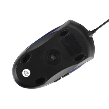 Naujas LED USB Laidinio Žaidimų Pelės 6 Mygtukai, Reguliuojamas 2400 DPI Optinė Kompiuterio Pelės Žaidimas Nešiojamas DOM668