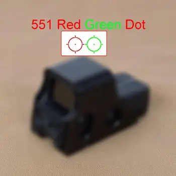Taktinis 551 552 553 Raudonas Žalias Taškas Holografinio Taikiklio Apimtis Airsoft Ginklą, Medžioklės Reflex Žvilgsnio 20mm Rail Mount