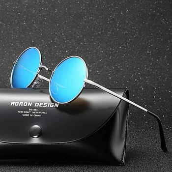 Mados prekės (6 Spalvos) Retro Klasikiniai, laisvalaikio Stiliaus Turas Poliarizuota Lydinio Saulės akiniai Vyrų mados Prabangių Metalo Akiniai nuo saulės