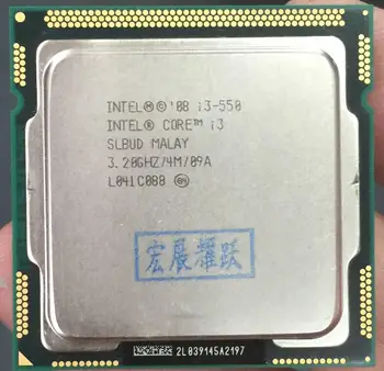 Intel Core i3-550 I3 550 Dual-Core Procesorius (4M Cache, 3.20 GHz) LGA1156 CPU Desktop veikia Desktop Procesorius