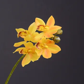 6pcs Modeliavimas Rytų Azijos Orchidėja Didmeninė Sėdi Kambaryje Lentelė Arbatos Apdaila, Dirbtinės Gėlės Aukšto Rango Šalies Ornamentu