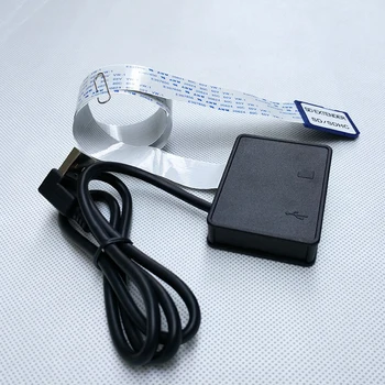 54cm/70cm 2 in 1, USB į SD ilgiklis Extender Adapteris reader mobilaus telefono