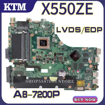 X550ZE už ASUS X550Z VM590Z X555Z X550ZA nešiojamas plokštė K550Z mainboard bandymo GERAI A8-7200 cpu 2 GB RAM