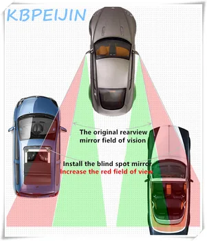 Naujų Automobilių reikmenys 360 Laipsnių Reguliuojamas Automobilių Galinio vaizdo Veidrodėlis, skirtas 