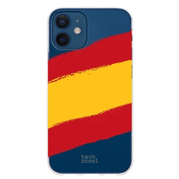 FunnyTech®Atveju Iphone 12 l Mini vėliavos Ispanija skaidrus