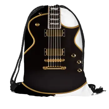Custom gitara Kuprinės Kelionės Softback Vyrai Moterys Raišteliu Maišelį Mokyklos Mergaičių Kuprinės