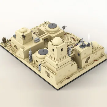 Star Kosmoso Karai Architektūra, Statyba Blokai Tatooine Mos Eisley Dykumos Cantina Modelis Street View 