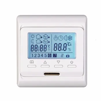 7 Programavimo Temperatūros reguliatorius Organų Grindų Šildymo, Elektros Žemės Šiltas Dvivietis Kontrolės thermoregulator termostat Įterptųjų