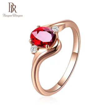 Bague Ringen 925 Sterlingas Sidabro Sukurta Ruby Atidarymo Aukščio, Žiedai, Moterų Vestuves Raudona Brangakmenio Žiedas, Papuošalų Dovana