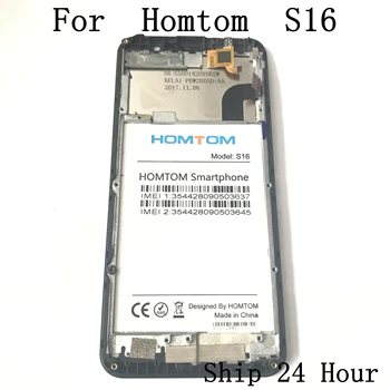 Homtom S16 Naudoti LCD Ekranu + Touch Ekranas + Rėmas Homtom S16 5.5 colių Ekranas MTK6580 Quad-Core 3000mAh Išmanųjį telefoną