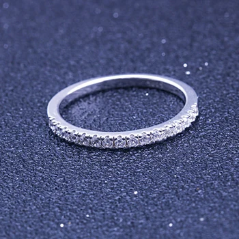 Išskirtinį 925 sterlingas sidabro 46 Vienetų AAA CZ širdies žiedų rinkinys moterims Putojantis Cirkonis S925 sidabro Dalyvavimo šalies papuošalai