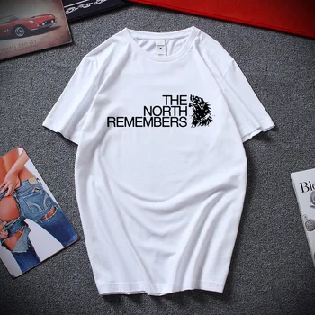 Namas Stark Šiaurės Prisimena, T-shirt Naujas Vasaros Mados Streetwear marškinėliai Premium Medvilnė Trumpas rankovėmis Tee marškinėliai homme