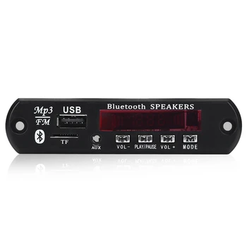 Bluetooth 5.0 MP3 Dekoderis Valdybos DC 5V (12V Automobilinis FM Radijo Modulis Parama TF USB AUX Automobilių Telefonas