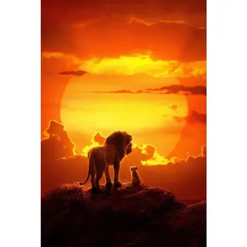 Liūtas Karalius Medinės dėlionės 300 520 1000 vienetų Simba Mufasa Randas PUMBAA galvosūkiai Kūrybos Dovanos Išpakavimas žaislai