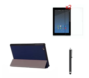 Magnetinio Apversti Stovėti Odos Apvalkalas Atveju Smart Cover +2x Aišku, Filmai +Rašiklis Sony Xperia Z4 Tablet Ultra SGP771 SGP712 10.1 colių