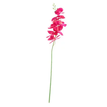 2vnt x 93cm Didelis, Ilgas Stiebas 9 Vadovai Šilko Orchidėja Phalaenopsis Gėlės Vestuvių Gėlių Puokštė Dirbtinis, Netikras Gėles Namų Dekoro