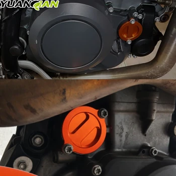 Oranžinė Motociklas CNC Aliuminio Variklio Filtro Dangtelis Motociklų Aksesuarų 690 Enduro R 690EnduroR 2010 m. m. 2016 m. 2017 m.