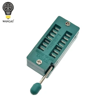 10VNT/DAUG IC Bandymų Universalus ZIF Lizdo 14pin 14 pin cinkavimas 2.54 mm IC Lizdas pikis