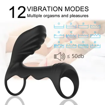 Vibruojantis Varpos Žiedas G-spot Klitorį Stimuliuoja Masažas Makšties Vibratorius Atidėti Ejakuliacija Gaidys Žiedas Erotinis Sekso Žaislas, skirtas Pora