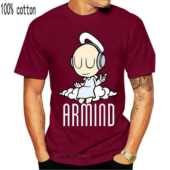Naujas Populiarus ARMIND Trance Muzikos Armin Van Buuren Black T-shirtHigh Kokybės Vyrai T Marškinėliai tee viršų