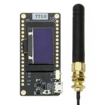 TTGO LORA32 V2.0 433/868/915Mhz ESP32 LoRa OLED 0.96 Colių SD Kortele Ekranas Bluetooth WIFI ESP32 Modulis Su Antena