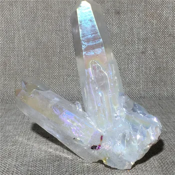 Natūralus kvarco kristalas pavyzdys Namo, buto apdailos akmuo Reiki healing žalias akmuo