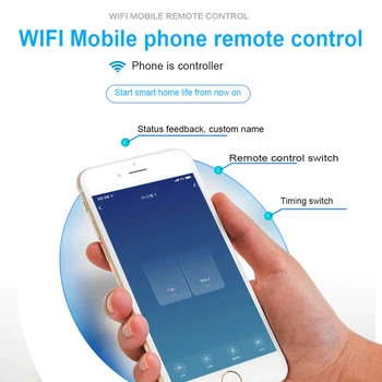 WiFi RF433 Smart Touch Jungiklis 1gang 2gang 3gang Laikmačio Modulis darbui su 