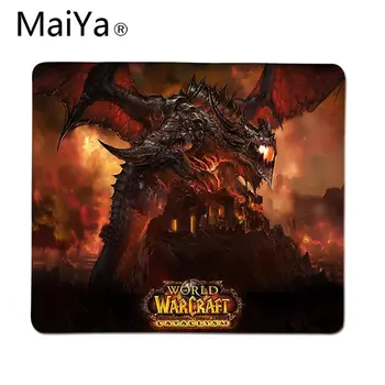 Maiya Aukštos Kokybės WOW World of Warcraft Patvarus Guminis Pelės Kilimėlis, Padas Guma Kompiuterinių Žaidimų kilimėlis