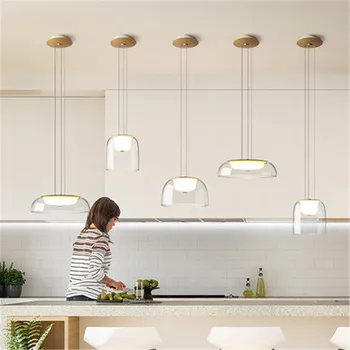 Šiuolaikinės prabangus valgomasis kambarys stiklo LED priedai veltiniams, vilna lempa asmenybės miegamasis kambarys, restoranas kavos parduotuvė studija lempos nemokamas pristatymas