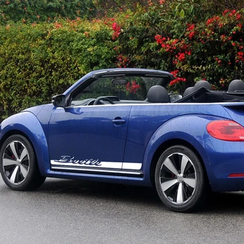 2 Vnt Automobilių Stilius Vabalas Užrašu Pusėje Juostele Sijonas Lipdukai, Grafika, Lipdukas VW Volkswagen Beetle 1998-2011 Priedai