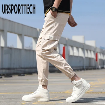 2020 Vyrų Multi-pocket Haremas Hip Pop Kelnės Kelnės Streetwear Sweatpants Hombre Vyrų Atsitiktinis Mados Krovinių Kelnės Vyrams Jogger Kelnės
